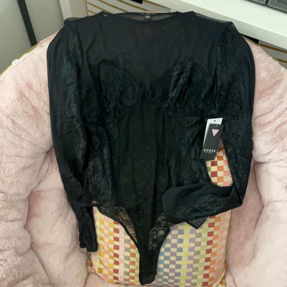 NWT Guess lace sheer bodysuit